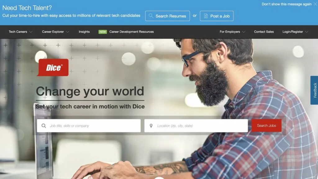 dice job search engine