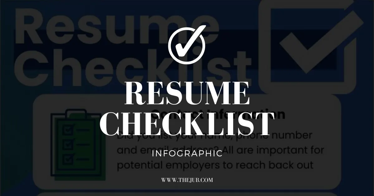 Image for Free Resume Checklist (Infographic) article