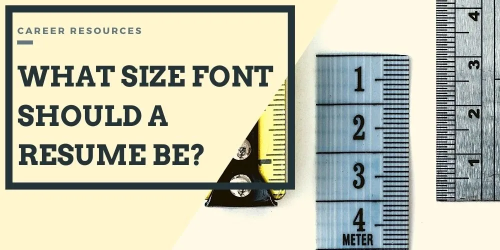 Image for Best Resume Font Size for 2023 article