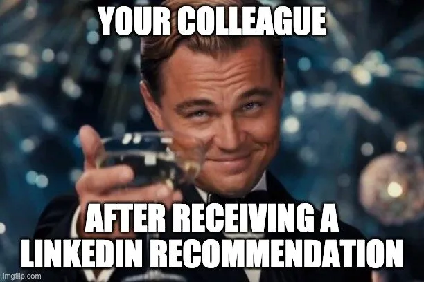 linkedin recommendation meme